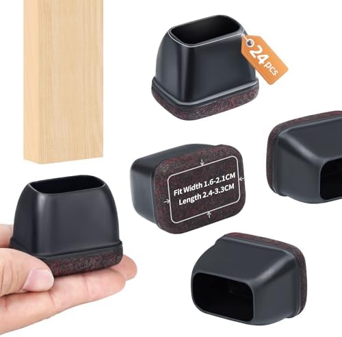 Ezprotekt Rectangle Felt Chair Leg Floor Protectors for Hardwood Floors by VisittheEzprotekt