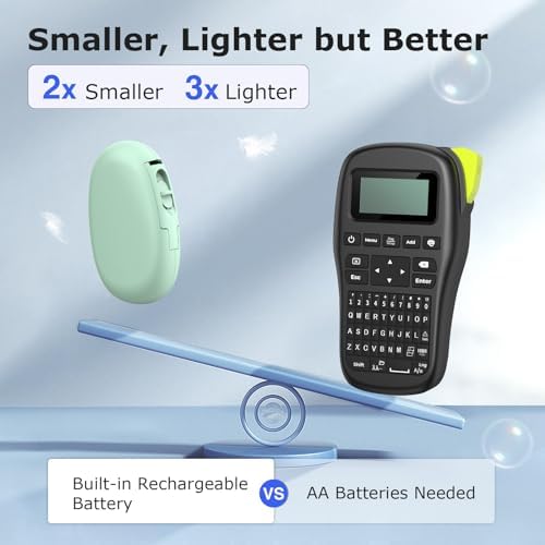 SUPVAN E10 Bluetooth Label Maker Machine with Tape, Green - Image 2