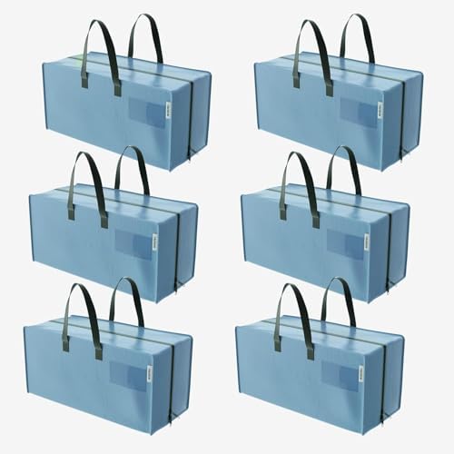 WORKPRO 6 Pack Extra Large Moving Bags with Backpack Straps & Handles by WORKPRO