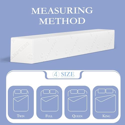 DEEPSHARK Mattress Gap Filler, Bed Gap Filler, Headboard Gap Filler Mattress Extension Filler for Headboard Seams, Bed Space Cracks White(60"×6"×12", Queen) - Image 2