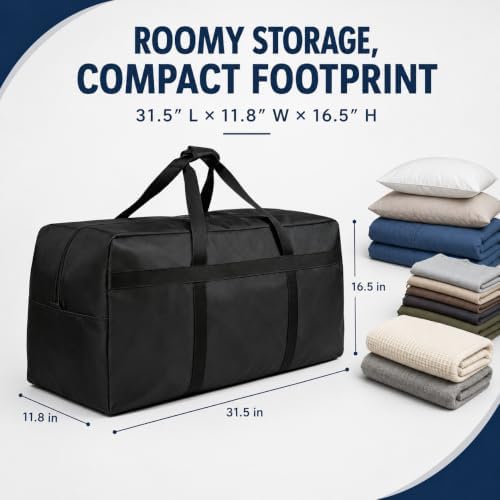 Extra Large Heavy Duty Storage Duffle Bag with Reinforced Handles - Image 5
