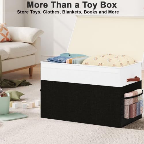 Large Toy Storage Box with Lid, Toy Chest Organizer Bin for Kids - Image 7