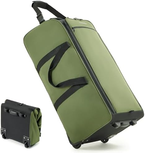Fanwoli 30'' Extra Large Rolling Duffel Bag with Wheels, Heavy Duty by Fanwoli