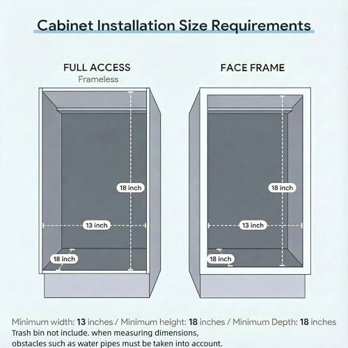 Pull Out Trash Can Under Cabinet & Under Sink, Heavy Duty Slider Organizer - Image 4