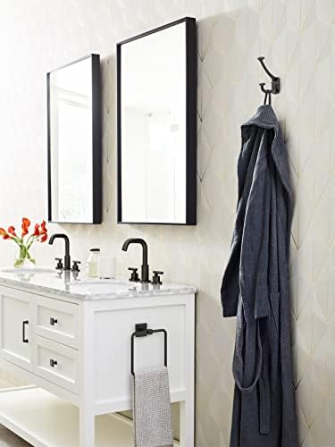 Amerock Vicinity Triple Prong Matte Black Wall-Mounted Hook - Image 2