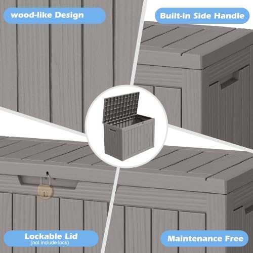 Outdoor Storage Box Waterproof, 50 Gallon Deck Box for Patio Storage - Image 5