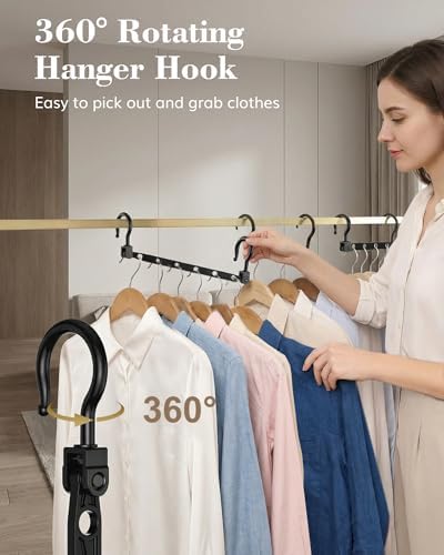 Space Saving Hangers for 144 Clothes, Reinforced Collapsible Hangers - Image 6