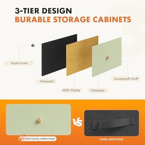 Sweetcrispy 8 Drawer Fabric Dresser, Tall Storage Tower for Bedroom - Image 6