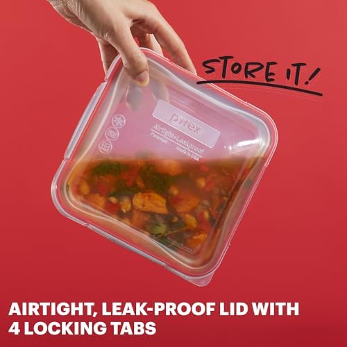 Pyrex Freshlock (5-Pack, 4 Cup) Glass Food Storage Containers Set - Image 3