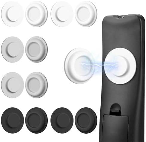 6 Pack Magnetic Remote Control Holder, Silicone, Self-Adhesive No-Drill by AMAZYC-US