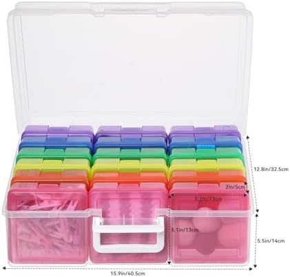 18 Pack Plastic Storage Box Arts & Crafts Storage Boxes & Organizers - Image 2