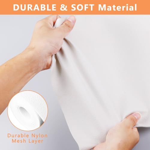 WochiTV Shelf Liner for Cabinets, Drawer Non Adhesive Non Slip Foam Mat for Kitchen, Pantry, Bathroom, Cupboard, Garage, Closet, Shelves, Drawer, Tool Box, White 17.5 x 354 inches - Image 2