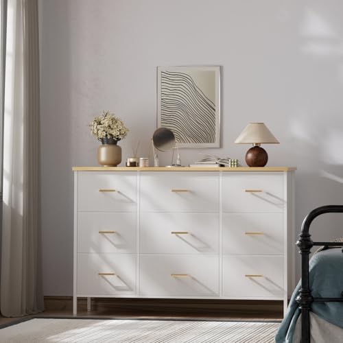 VASICAR Wide TV Stand Modern TV Console, 9 Drawers Dresser for Bedroom - Image 6