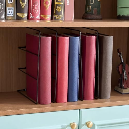 Blulu U Shaped Cookie Sheet Organizer for Cabinet Baking Sheet Organizer Kitchen Cabinet Dividers Vertical Chrome Pan Rack Storage Wires Tray Dividers Face Opening of 3.5"(Black,2 Pcs) - Image 5