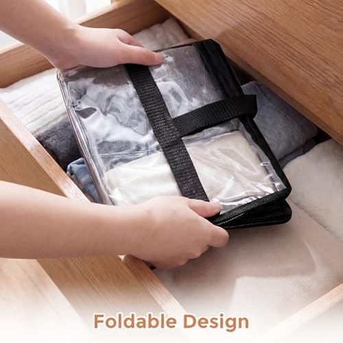 4 Pack Clear Storage Bags for Clothes, 45L Closet Organizers and Storage - Image 5