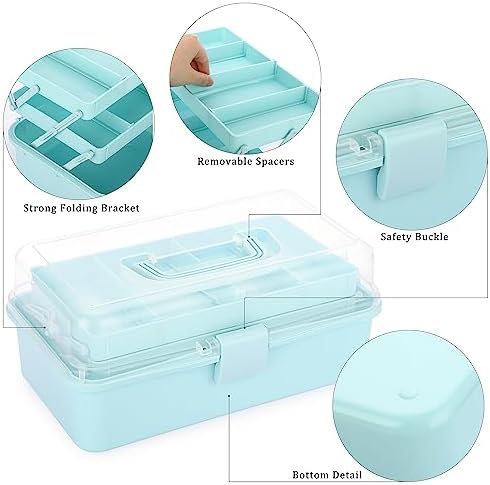 BTSKY 3-Layer Plastic Dividing Storage Box Craft Organizer and Storage - Image 5
