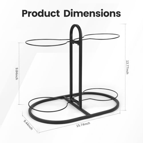 New Ball Storage Rack,Cube Ball Storage Holder，Basketball Football Holder Carbon Steel Heavy Duty Basketball Stand Painted Nail-Free Multi-Purpose Vertical Ball Rack (Double 2 layer) - Image 3