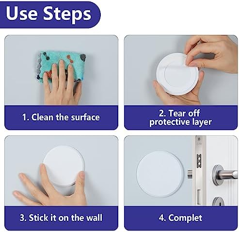 HOME MASTER HARDWARE 3.25" Wall Protector, 10 Pack Door Knob Wall Shield - Image 6