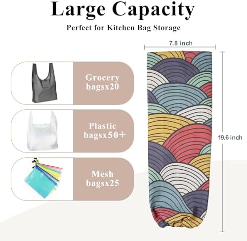 TOGETRUE Plastic Bag Holder, Wall Mount Plastic Bag Organizer Dispenser - Image 4