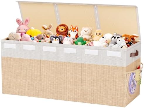 Dayacoco Extra Large Toy Box, Collapsible toy Storage, Kids Organizer,Beige by Dayacoco
