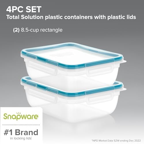 Snapware Plastic Total Solution (2-Pack, 8.5-Cup) Food Storage Containers - Image 2