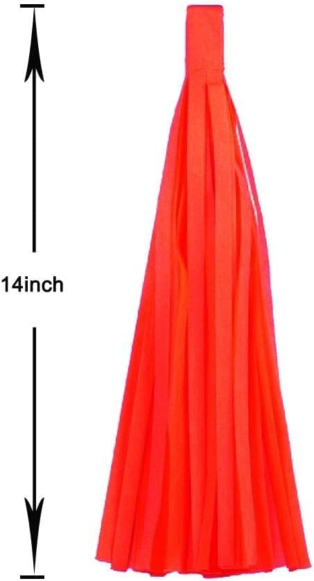 Blue Green and Purple Tassel Garland Banner Paper Tassels for Birthday Party Decorations,Pack of 15