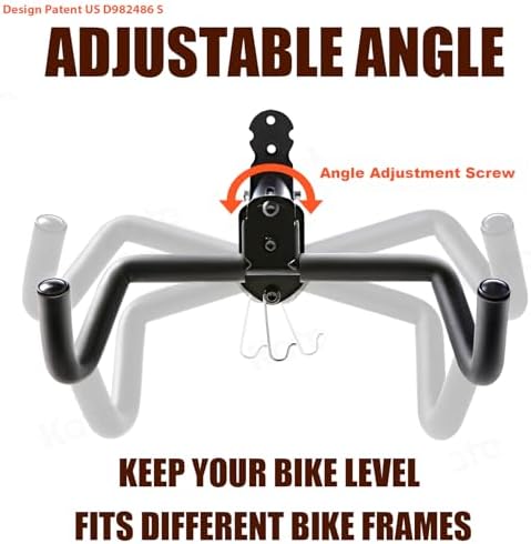 Gootus Bike Wall Mount Hanger - Horizontal Bicycle Indoor Storage Rack - Image 4