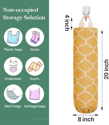 Plastic Bag Holder, Washable Grocery Bag Holder for Plastic Bags - Image 2