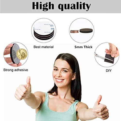 Felt Furniture Pads 136 Pieces, Furniture Pads for Hardwood Floors, 5mm Thick Floor Protectors for Furniture Legs, Felt Pads for Furniture, Floor Savers for Furniture in a Case - Image 3