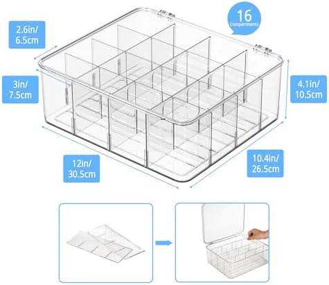 Tea Bag Organizer With Lid: XXL Tea Box for Tea Organizer And Storage - Image 3