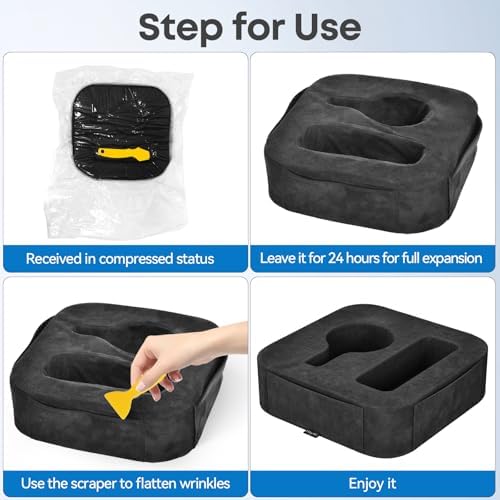 Couch Cup Holder Pillow, Couch Caddy for Drink, Snack, Phone, Remote, Game Controller, Removable and Washable Cup Cozy Pillow, Small Sofa Cup Holder Tray for Bed, Car, Desk, Sofa, Black - Image 6