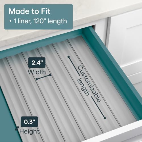 YouCopia SpiceLiner Spice Rack Drawer Organizer (Universal Fit 10’ Roll),Gray - Image 3