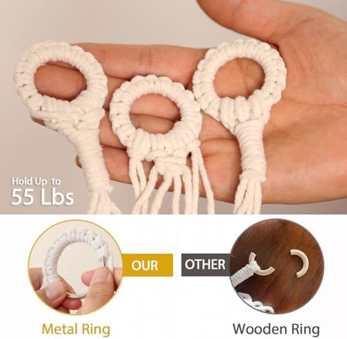 YKBU Stuffed Animals Hammock Corner Hanging Net Macrame Stuffed Animal Storage Plush Toy Holder Toy Organizer for Boho Nursery Playroom Bedroom Kids Room (cream, Large) - Image 4