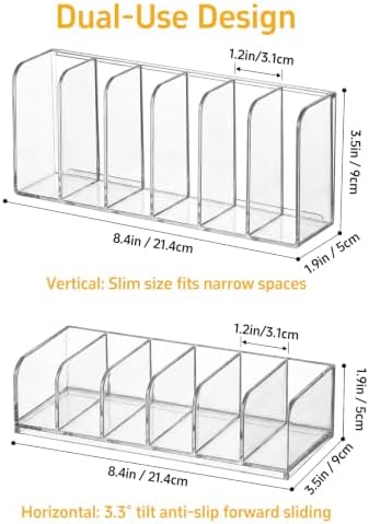 Medicine Cabinet Makeup Organizer with 3.3° Tilt - Image 2