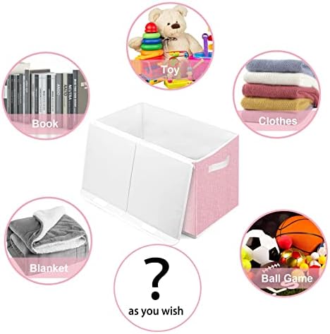 Pantryily Large Foldable Toy Storage Box with Lid,Plush Toy Organizer Chest - Image 5
