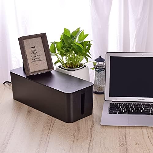 Cable Management Box, Large Cord Organizer Box to Hide Power Strip - Image 7