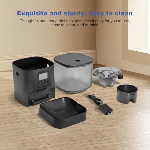 ANDOLL HOME Automatic Cat Feeder,4L Timed Cat＆Dog Dry Food Dispenser - Image 5
