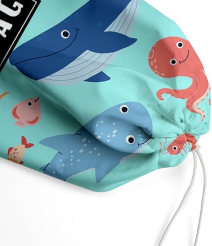 Plastic Bag Holder, Reusable Grocery Plastic Bag Holders ​for Home Kitchen Travelling Camping Beach Decor, use 1 Pack，Marine life - Image 5