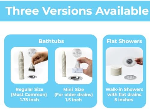 Disposable HairClaw 20 Pack | Bathtub Hair Catcher Strainer Trap for Standard Size 1.75 inch Tub Drain | Eco-Friendly Bioplastic - Image 2