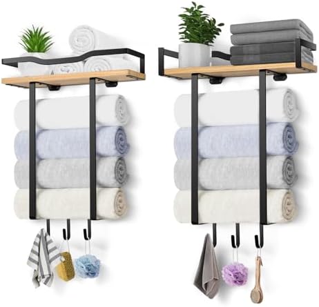Towel Racks for Bathroom, Wall Mounted Towel Rack for Bathroom - Image 5