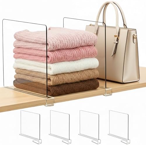 Tall Shelf dividers Closet Organizers: 11-inch (Higher Version) by Saccik