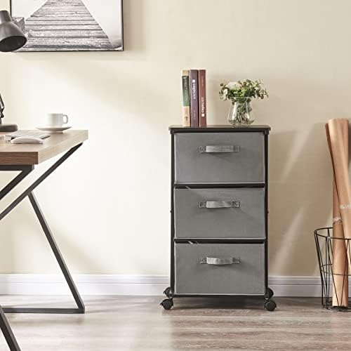 MAX Houser Dresser Tower with 3 Drawers, Grey - Image 6
