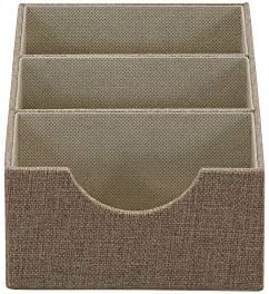 Household Essentials Brown 722-1 Deep 3 Section Drawer Organizer Box for Storage | 12 in x 6.13 in x 3.13 - Image 6