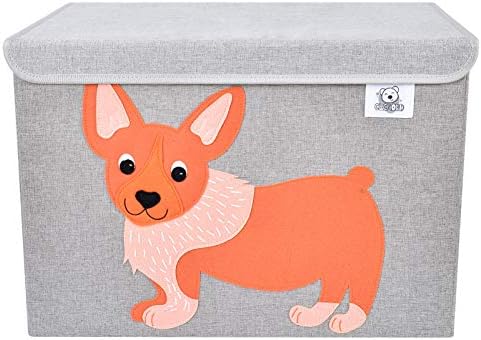 Large Toy Box Storage with Lid, Foldable Fabric Toy Chest Storage for Kids - Image 2