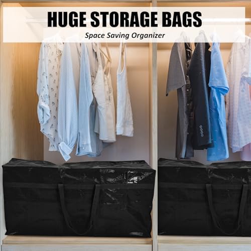 Windyun 4 Pack 69 Gallon Extra Large Moving Bags XXL Heavy Duty Storage Bag - Image 4