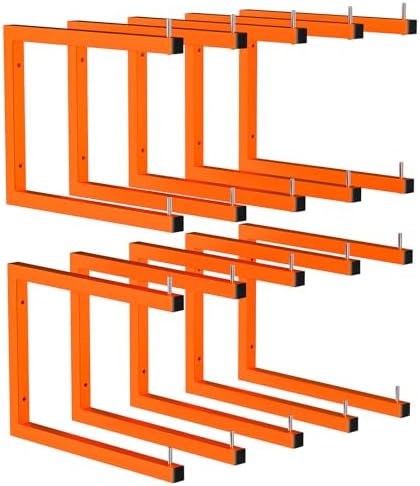 10-Pack Lumber Storage Rack, Wall Mount Wood Rack (10 Level) by Unknown