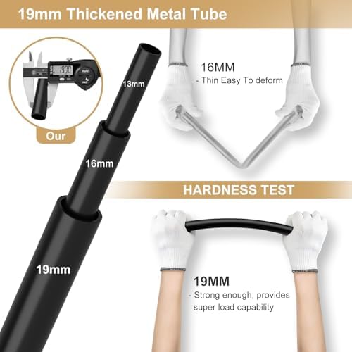 VTRIN Portable Closet Wardrobe for Hanging Clothes Closet with Cover, 3 Hanging rods, 6 Storage Shelves and Side Pocket, Diameter 19mm Metal Pipe, Sturdy Free Standing Closet for Bedroom - Image 6