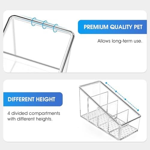 MaxGear Remote Control Holder Clear TV Remote control Storage Organizer Small Plastic Caddy for Home, 1 Pack - Image 2