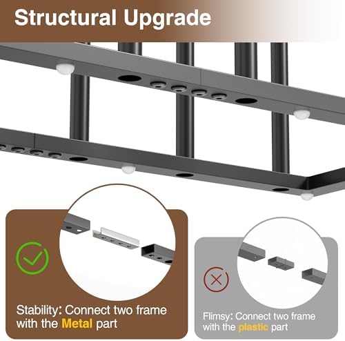 Freestanding Boot Rack, Shoe Storage Organizer Fit for 8 Pairs, Black - Image 3