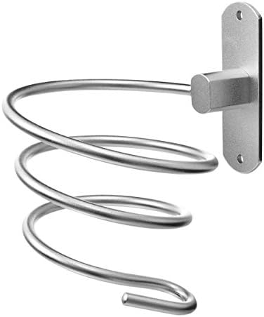 Bathroom Hair Dryer Holder Hair Care Tools Holder Wall Mount (Bright White) by Hicorfe